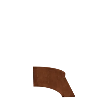 Cortenstahl Stützmauer - Innenkurve - 50 x 50 x 40 cm