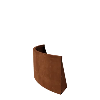 Cortenstahl Stützmauer - Außenkurve - 100 x 100 x 50 cm