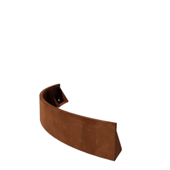 Cortenstahl Stützmauer - Außenkurve - 150 x 150 x 30 cm