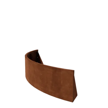 Cortenstahl Stützmauer - Außenkurve - 150 x 150 x 40 cm