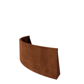 Cortenstahl Stützmauer - Außenkurve - 150 x 150 x 50 cm