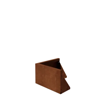 Cortenstahl Stützmauer - Außenecke - 50 x 50 x 30 cm