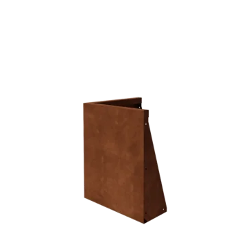 Cortenstahl Stützmauer - Außenecke - 50 x 50 x 60 cm