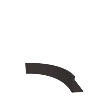 Stützmauer aus Stahl - Innenkurve - 100 x 100 x 30 cm - Andere RAL farbe