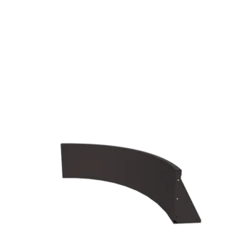 Stützmauer aus Stahl - Innenkurve - 100 x 100 x 40 cm - RAL7016 matte (anthrazitgrau)