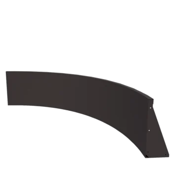 Stützmauer aus Stahl - Außenkurve - 150 x 150 x 50 cm - Andere RAL farbe