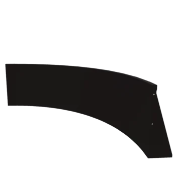 Stützmauer aus Stahl - Innenkurve - 150 x 150 x 60 cm - RAL9005 matte (schwarz)