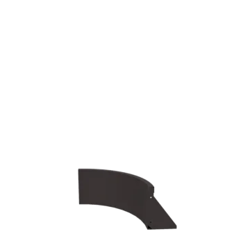 Stützmauer aus Stahl - Innenkurve - 50 x 50 x 30 cm - RAL7016 matte (anthrazitgrau)