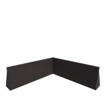 Stützmauer aus Stahl - Innenecke - 100 x 100 x 40 cm - Andere RAL farbe