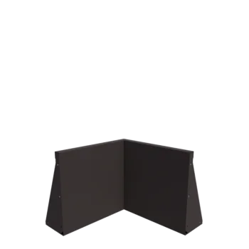 Stützmauer aus Stahl - Innenecke - 50 x 50 x 50 cm - Andere RAL farbe