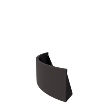 Stützmauer aus Stahl - Außenkurve - 100 x 100 x 40 cm - Andere RAL farbe