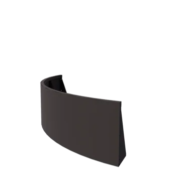 Stützmauer aus Stahl - Außenkurve - 150 x 150 x 50 cm - RAL7016 matte (anthrazitgrau)
