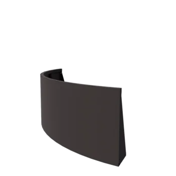 Stützmauer aus Stahl - Außenkurve - 150 x 150 x 60 cm - RAL7016 matte (anthrazitgrau)