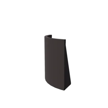 Stützmauer aus Stahl - Außenkurve - 50 x 50 x 60 cm - RAL7016 matte (anthrazitgrau)