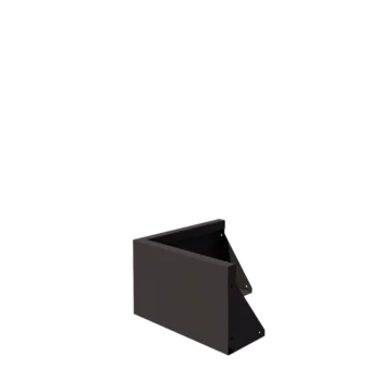 Stützmauer aus Stahl - Außenecke - 50 x 50 x 30 cm - RAL7016 matte (anthrazitgrau)