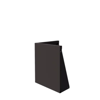 Stützmauer aus Stahl - Außenecke - 50 x 50 x 60 cm - RAL7016 matte (anthrazitgrau)