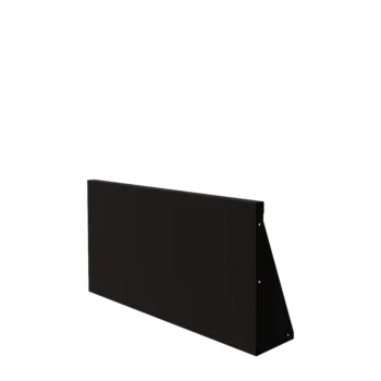 Stützmauer aus Stahl - Gerade - 100 x 50 cm - RAL9005 matte (schwarz)