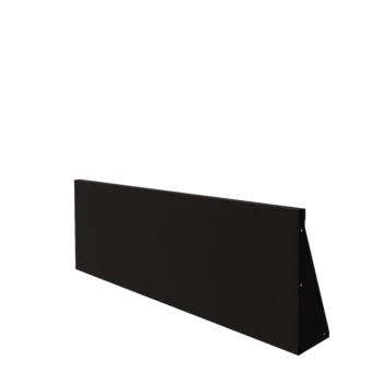 Stützmauer aus Stahl - Gerade - 150 x 50 cm - RAL9005 matte (schwarz)