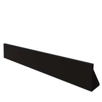 Stützmauer aus Stahl - Gerade - 200 x 30 cm - RAL9005 matte (schwarz)