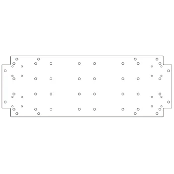 Bodenplatte aus verzinktem Stahl - 30 x 80 cm