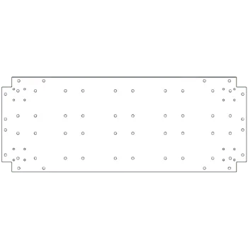 Bodenplatte aus verzinktem Stahl - 40 x 100 cm