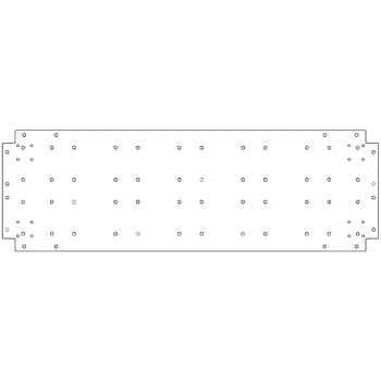 Bodenplatte aus verzinktem Stahl - 40 x 120 cm