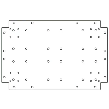 Bodenplatte aus verzinktem Stahl - 40 x 60 cm