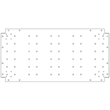 Bodenplatte aus verzinktem Stahl - 50 x 100 cm