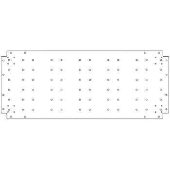 Bodenplatte aus verzinktem Stahl - 50 x 120 cm