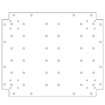 Bodenplatte aus verzinktem Stahl - 50 x 60 cm