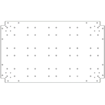 Bodenplatte aus verzinktem Stahl - 60 x 100 cm