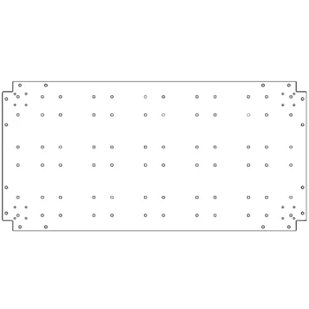 Bodenplatte aus verzinktem Stahl - 60 x 120 cm