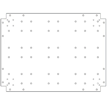 Bodenplatte aus verzinktem Stahl - 60 x 80 cm