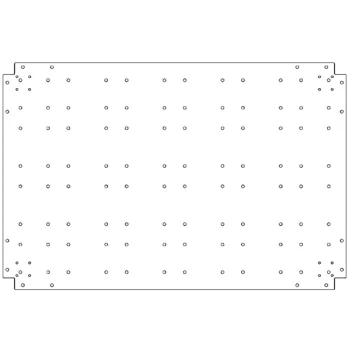 Bodenplatte aus verzinktem Stahl - 80 x 120 cm