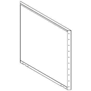 Cortenstahl Pflanzkübel - Paneel - 100 x 100 cm
