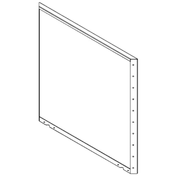 Pflanzkübel aus Stahl - Paneel - 100 x 100 cm - RAL7016 matte (anthrazitgrau)