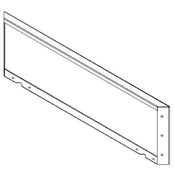Cortenstahl Pflanzkübel - Paneel - 30 x 100 cm