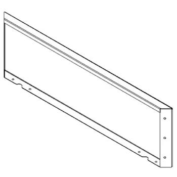 Pflanzkübel aus Stahl - Paneel - 30 x 100 cm - RAL7016 matte (anthrazitgrau)