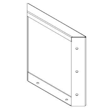 Cortenstahl Pflanzkübel - Paneel - 30 x 30 cm