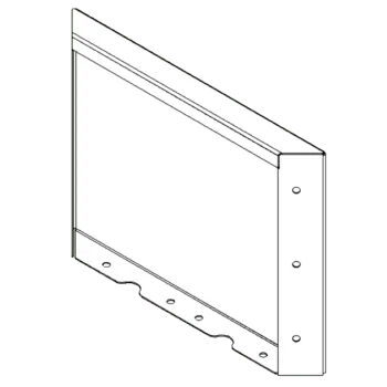 Cortenstahl Pflanzkübel - Paneel - 30 x 40 cm