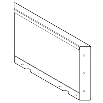 Cortenstahl Pflanzkübel - Paneel - 30 x 50 cm