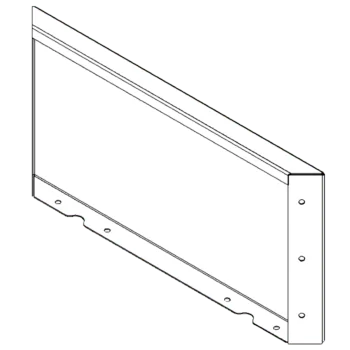 Cortenstahl Pflanzkübel - Paneel - 30 x 60 cm