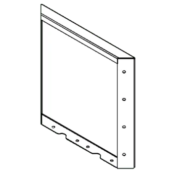 Cortenstahl Pflanzkübel - Paneel - 40 x 40 cm