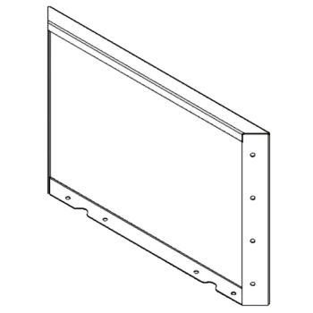 Cortenstahl Pflanzkübel - Paneel - 40 x 60 cm