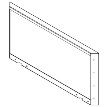 Cortenstahl Pflanzkübel - Paneel - 40 x 80 cm