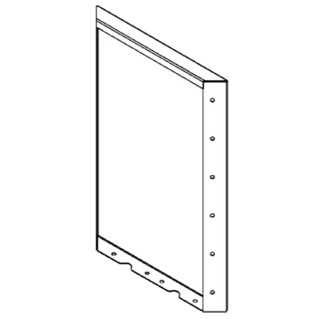 Cortenstahl Pflanzkübel - Paneel - 60 x 40 cm