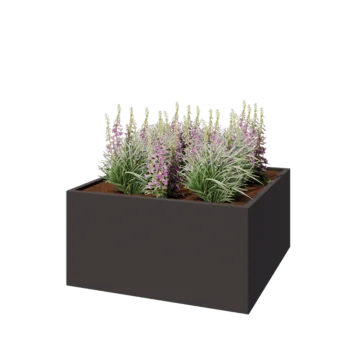Pflanzkübel aus Stahl - Viereckig - 120 x 120 x 60 cm - Andere RAL farbe - Ohne Bodenplatte
