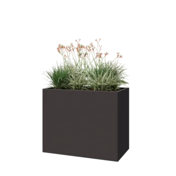 Pflanzkübel aus Stahl - Rechteckig - 100 x 50 x 80 cm - Andere RAL farbe - Ohne Bodenplatte