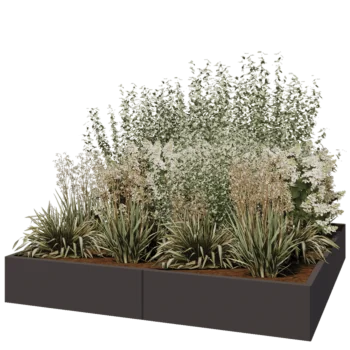 Hochbeet XXL aus Stahl - Viereckig - 200 x 200 x 30 cm - Andere RAL farbe - Ohne Bodenplatte