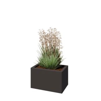 Pflanzkübel aus Stahl - Rechteckig - 50 x 30 x 30 cm - Andere RAL farbe - Ohne Bodenplatte